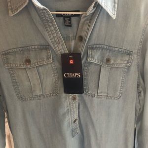 CHAPS chambray dress